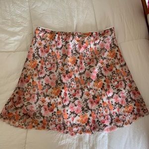Floral Mini Skirt